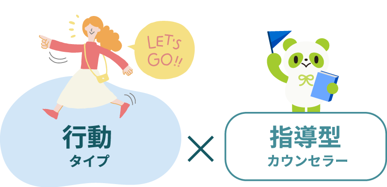 行動タイプ×指導型カウンセラー