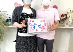 最高の人と出会うことができました！！ 爽やかな彼ととても綺麗な彼女のカップルのご成婚です＼(^o^)／