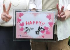 居心地が良くて笑顔で過ごせる素敵な方と結婚が決まりました💕 婚活６ヶ月ちょっとの女性会員様がご成婚手続きにご来店されました(#^^#)